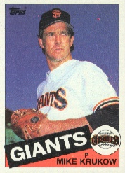 1985 Topps Baseball Cards      074      Mike Krukow